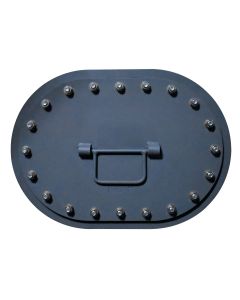 18” x 24” Semi-Flush Multi-Bolt Manhole - 113 lbs. (Painted Steel)