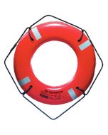 Jim-Buoy JB Series Orange Life Ring Buoy with Retro-Reflective Tape (24”)