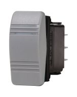 Water Resistant Contura Switch - Gray (SPST, 1 LED, Off-On)