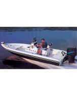 V-Hull Center Console Shallow Draft Fishing Boat Cover 18' 6" x 102" (Mist Gray)