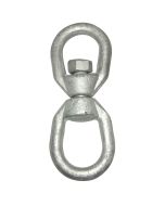 Imported Galvanized 1/2” Steel Eye and Eye Swivels (25 Pack)