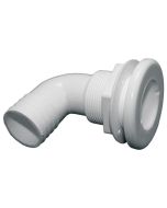 White Plastic 90° Thru-Hull Connectors - Package (3-1/2” L x 1-1/8” ID)