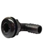 90° Thru-Hull Connector for 3/4” Hose (Black)