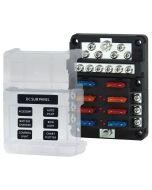 ATP/ATO/ATC Fuse Block (6 Gang Storage for 2 Spare Fuses)