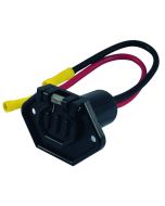 12 Volt, 2 Wire Trolling Motor Male Socket - Boat Side Connector