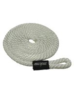 Braided MFP Fender Line with 2” Loop (3/8” x 72”, White)