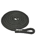 Braided MFP Fender Line with 2” Loop (3/8” x 72”, Black)