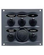 Waterproof Series Sprayproof 5 Switch Panel