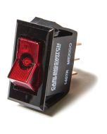 Narrow Body Rocker Switch (On-Off, SPST, Illuminated “Red”)